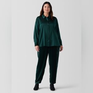Gorgeous Marilyn Brooks Emerald Green Velvet Pull On Pants 1X